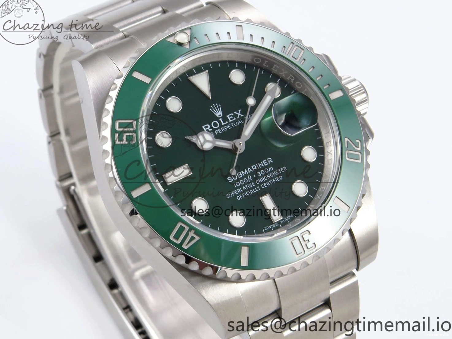 1222 Premium Submariner 116610 LV 40mm RF 1:1 Best Edition Green Ceramic on SS 904L Bracelet Steel VR 1014